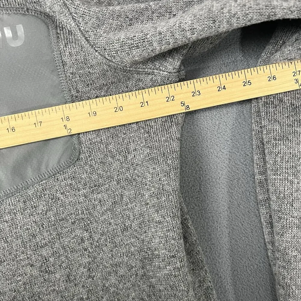 KUIU Sweater Mens XL Gray Base Camp High Loft Sweater Fleece 1/4 Zip Hunting
